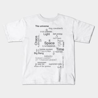 THE UNIVERSE. Key constants Kids T-Shirt